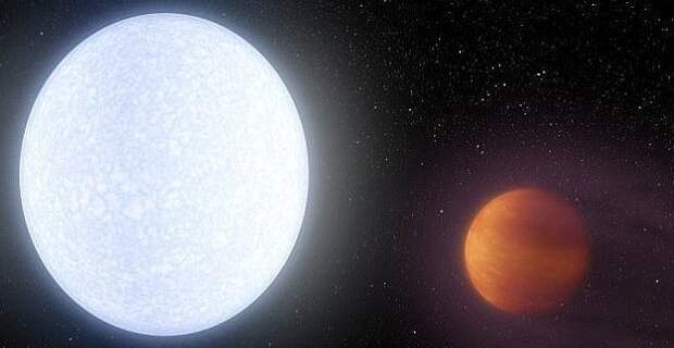Ученые открыли кипящую планету с титановыми небесами Келт-9Б, астрономия, внешний космос, кипящая планета, наука, открытия, ученые, экзопланеты