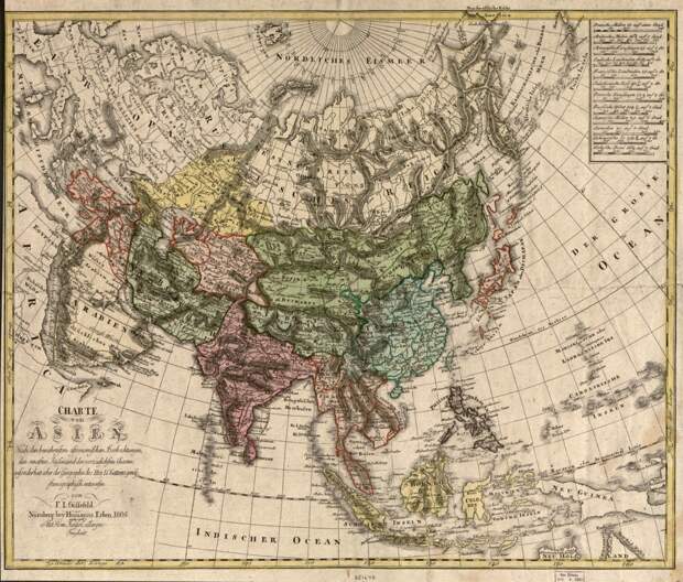 1805 год Азиатские владения России, азиатские карты, история, карта, картография, карты, подборка карт