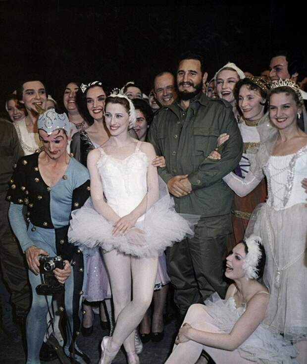 Визит в СССР лидера кубинской революции Фиделя Кастро. Большой театр, 1963 год история, ретро, фото