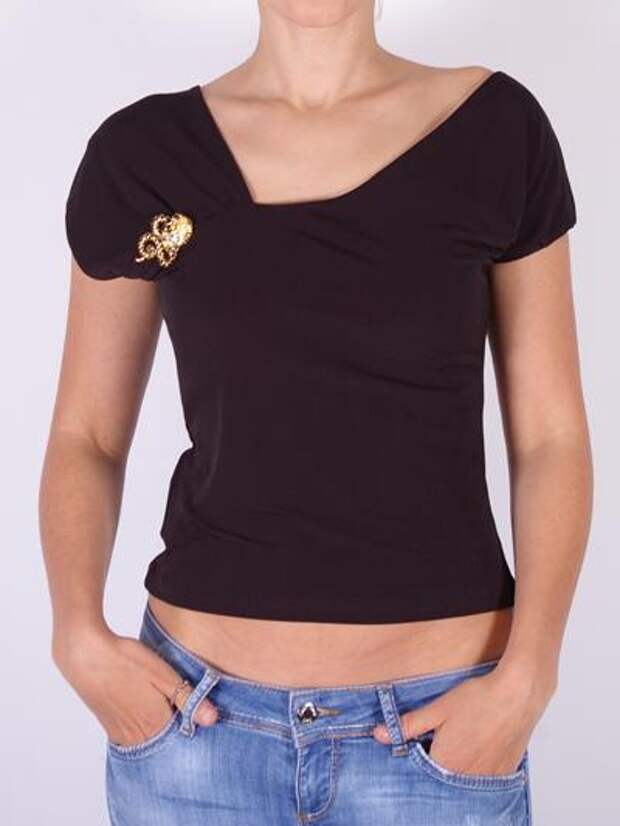 Roberto Cavalli Sexy Top For Women- Purple/Black