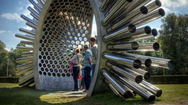 Музыка ветра в виде скульптуры Aeolius