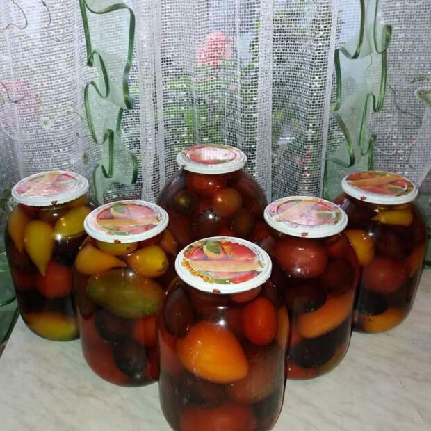 РЕЦЕПТ ПОМИДОРЫ И СЛИВА