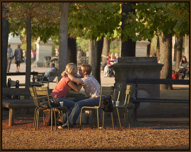 Жаркое начало осени в Люксембургском саду.