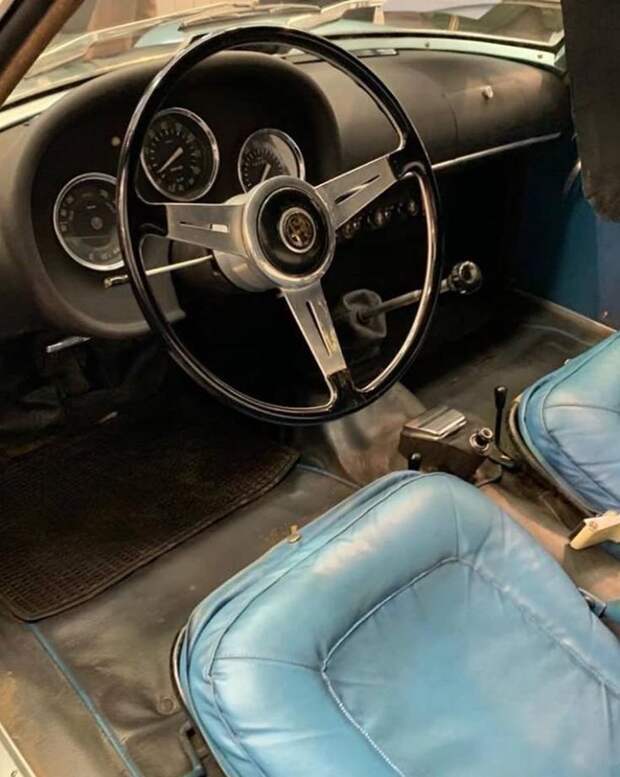 Редкая Alfa Romeo Giulietta SZ 1962 хранилась в подвале 35 лет alfa romeo, barn find, zagati, авто, автомобили, находка, олдтаймер, ретро авто