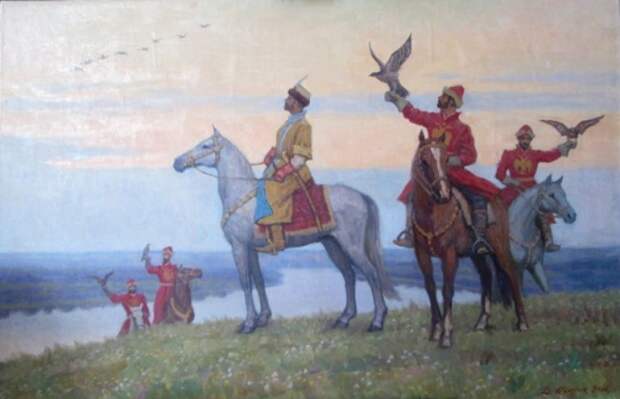 Алексей Михайлович был большим любителем соколиной охоты./Фото: nethistory.su