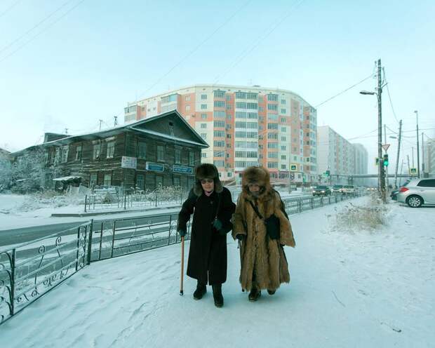 Холодный сибирский город Якутск