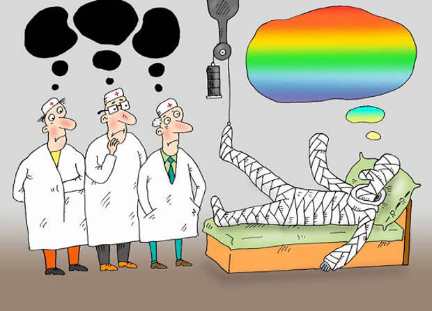 Врач ничего. Медицинские карикатуры. Карикатуры про больных. Карикатуры на медиков. Врач и пациент карикатура.