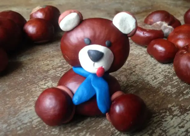 Осенние поделки из каштанов - творите с детьми