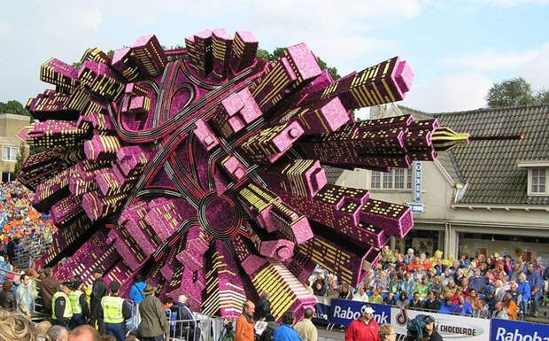 Скульптуры из цветов flowersculptures 1 Грандиозные скульптуры из цветов в голландском Зюндерте