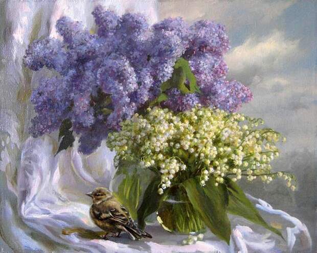 Ароматная сирень. Автор: Екатерина Калиновская. Ароматная сирень. Автор: Екатерина Калиновская.