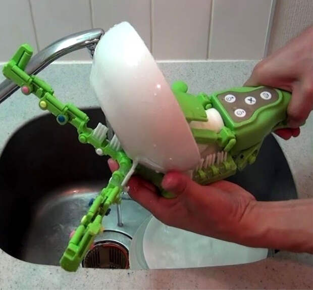 механическая рука, механическая рука для мытья посуды