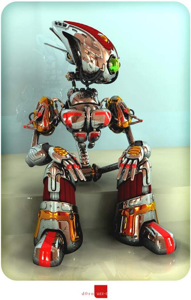 3D - Арт на тему роботов