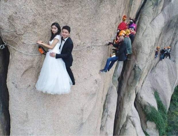 Креативные и необычные свадебные фотографии