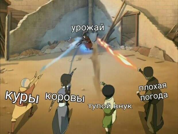 10 мемов для пенсионеров про урожай и тупого внука
