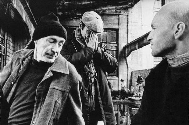 Николай Гринько, Андрей Тарковский и Александр Кайдановский на съёмках фильма «Сталкер». съемки, фильмы СССР, фото