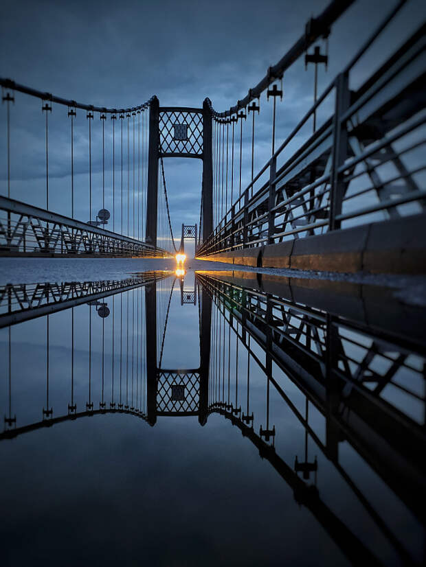 Blue Reflection Bridge  by Renaud Peu Photography  on 500px.com