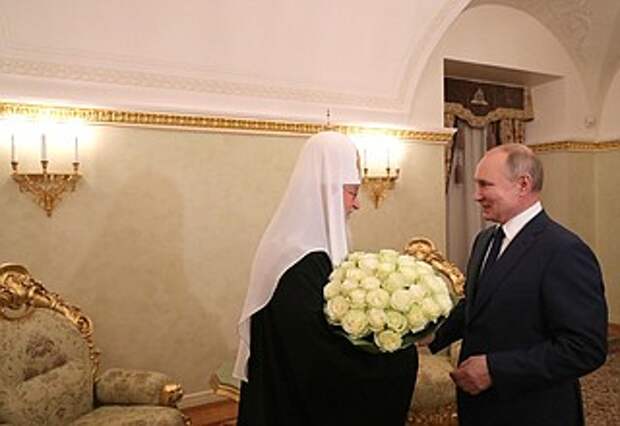 С Патриархом Московским и всея Руси Кириллом.