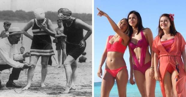 Женский купальник в мире, вещи, изменились, прошлое, тогда и сейчас