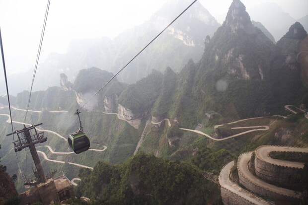 Самая страшная дорога в Китае (8 фото)