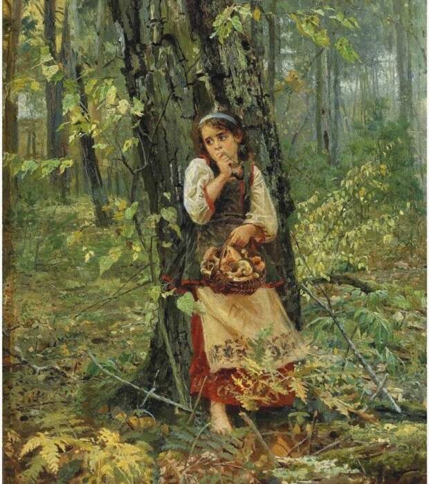 В лесной чаще. Автор: Николай Бодаревский.