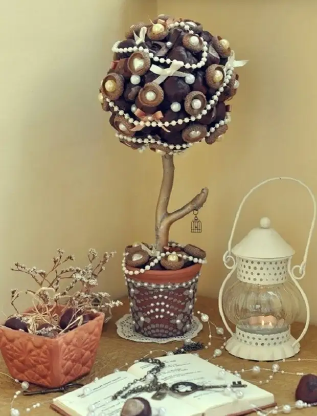 Осенние поделки из каштанов - творите с детьми