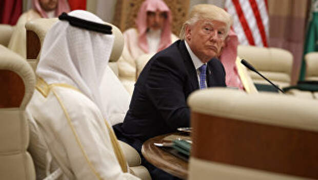 Дональд Трамп на саммите Совета сотрудничества арабских государств Персидского залива в Эр-Рияде. 21 мая 2017