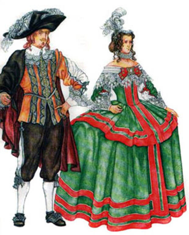 Шляпы в костюме первой половины XVII века