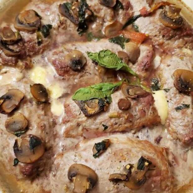Рулеты с грибами в духовке без соли. 09