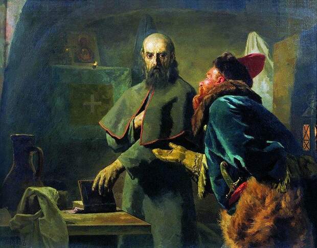https://upload.wikimedia.org/wikipedia/commons/thumb/d/df/Nikolaj_Wassiljewitsch_Newrew_-_Philip_II%2C_Metropolitan_of_Moscow_and_Malyuta_Skuratov.jpg/766px-Nikolaj_Wassiljewitsch_Newrew_-_Philip_II%2C_Metropolitan_of_Moscow_and_Malyuta_Skuratov.jpg
