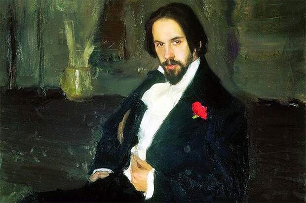 Портрет художника Ивана Билибина, Кустодиев, 1901 год.