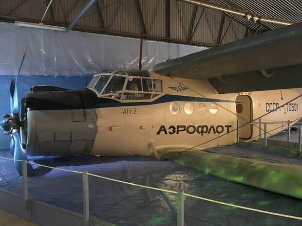 Угнанный Ан-2Р борт СССР-70501 в музее обороны Готланда