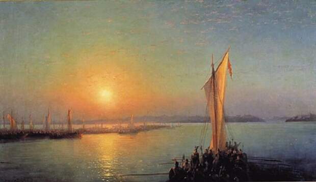И.К. Айвазовский, «Варяжская сага — путь из варяг в греки», 1876 г.