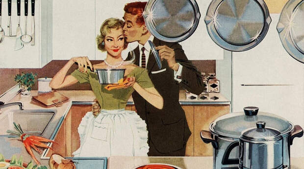 Как нужно встречать мужа с работы: руководство идеальных жен 1950 года