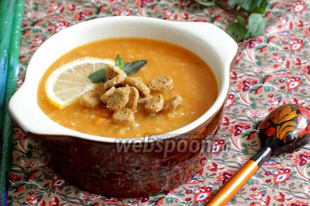 Фото Чечевичный суп по-турецки