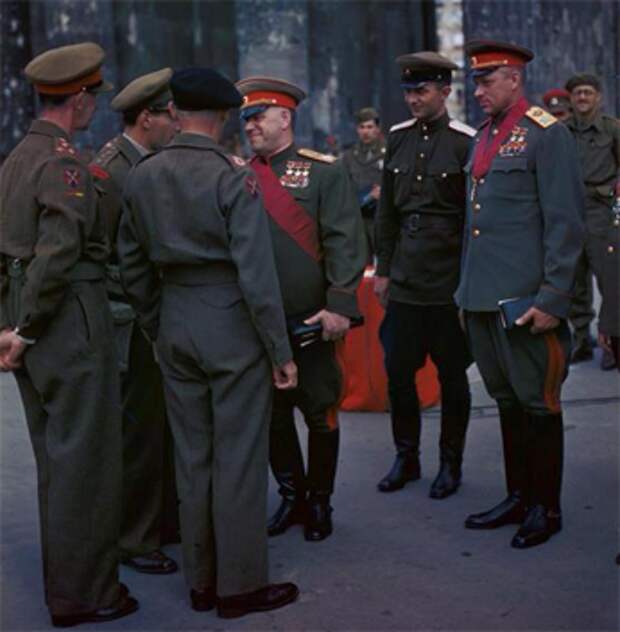 С Жуковым и Монтгомери