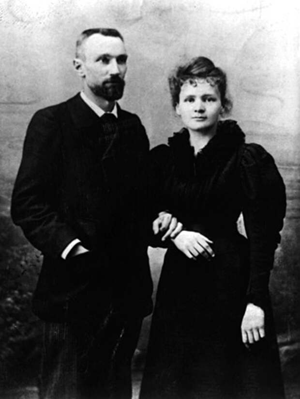 Wedding photo of Pierre and Marie Curie\ Свадебное фото Пьера и Марии Кюри 1895 год