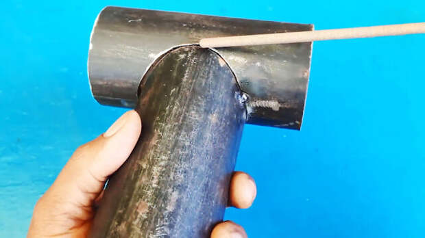 Врезка трубы в трубу плотно без зазоров под 90 градусов