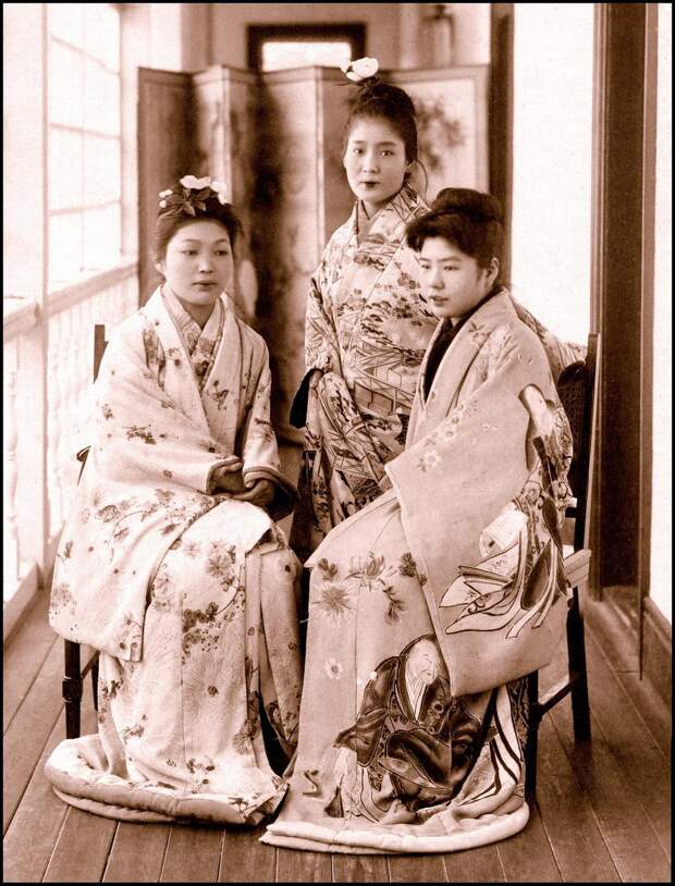 1895. Проститутки борделя № 9, Канагава 