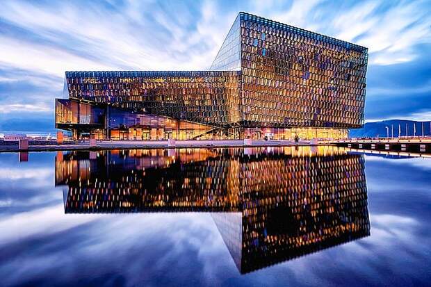 Концертный зал Харпа (Harpa Blue Hour)