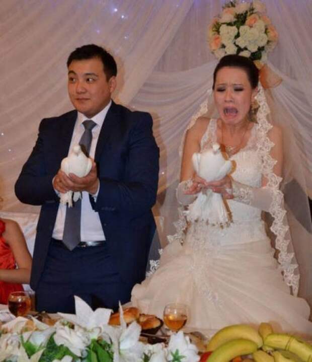 Смешные и прикольные свадебные фотографии (17 шт)