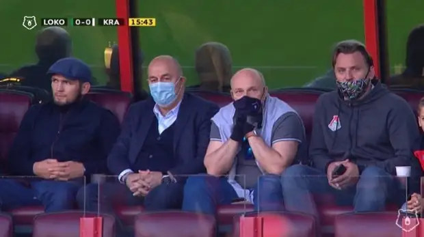 Нурмагомедов присутствует на матче «Локомотив» — «Краснодар»