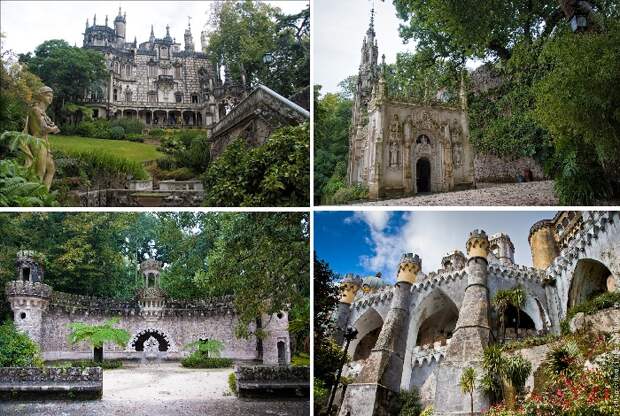 Поразительные старинные замки города Синтра (Португалия).