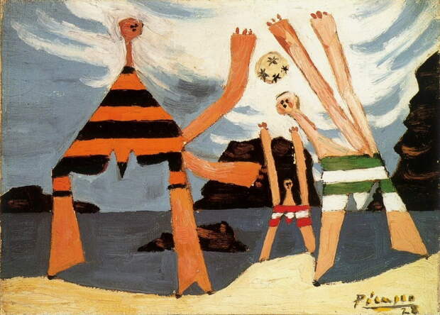 Пабло Пикассо. Купальщицы  с мячом 3. 1928 год