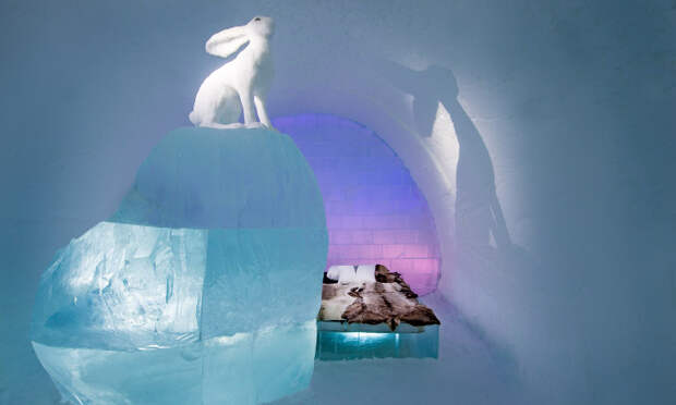 Невероятный ледяной отель Ice Hotel в Швеции