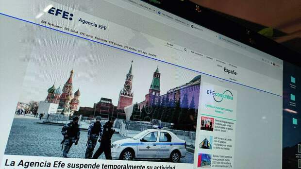 Сайт испанского информационного агенства Efe Сайт испанского информационного агенства Efe - РИА Новости, 1920, 05.03.2022