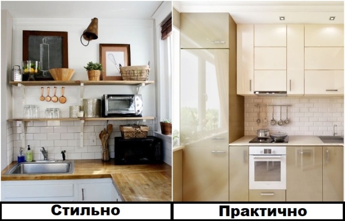Посуда на открытых полках собирает всю пыль Посуда на открытых полках собирает всю пыль