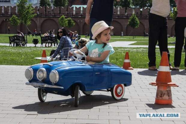 Гонки на детских педальных машинах. Впервые в России