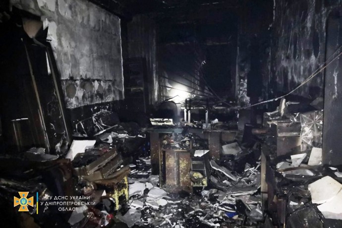 На частном предприятии в Кривом Роге произошел пожар