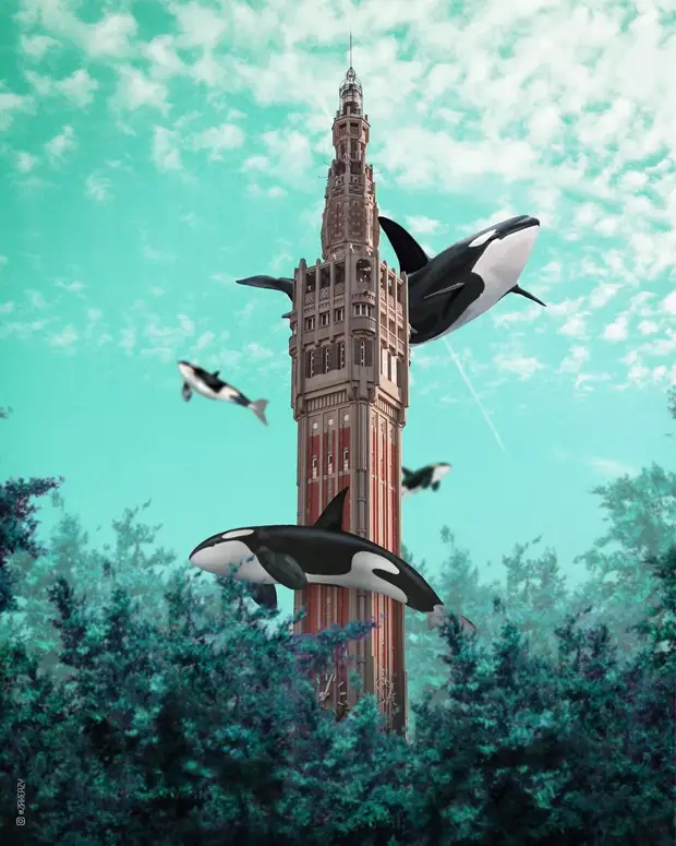 Сюрреалистические фотоманипуляции Зака Изи