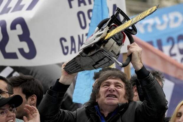Резня бензопилой. На выборах в Аргентине победил неженатый бездетный либерторианец, отрицающий государство
